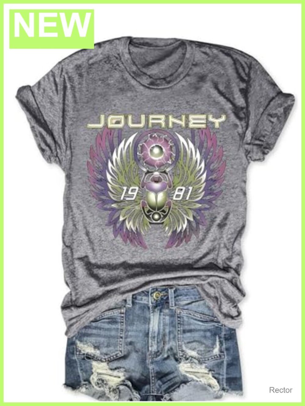 Women's Vintage Travel Graphic T-Shirt Cotton Blend Short Sleeve Tee